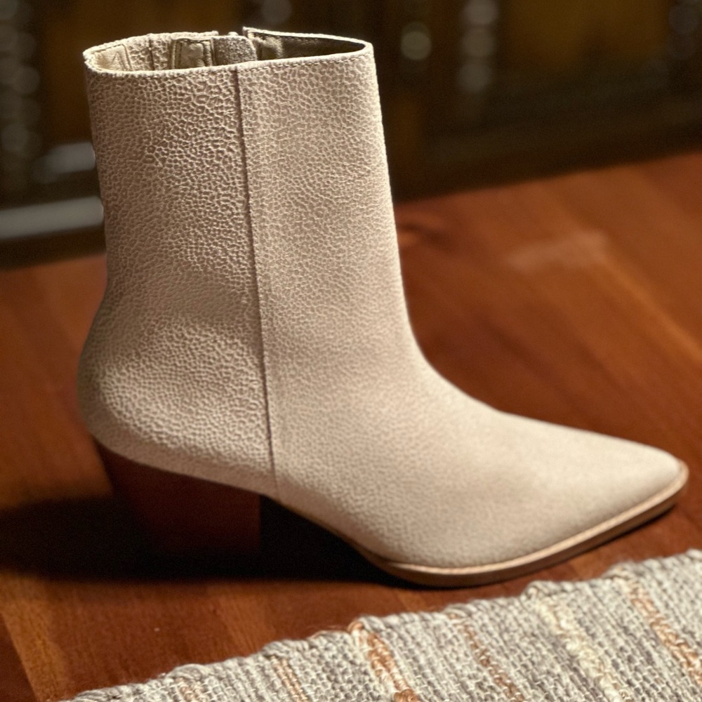 Matisse Ivory Mini Leopard Boots